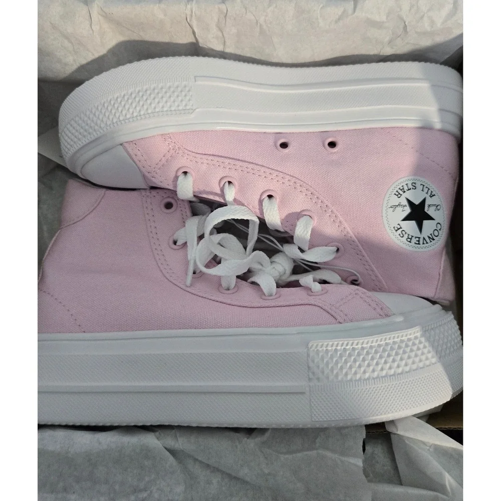 Converse Chuck Taylor All Star Day One Platform Hi Pink Youth Size 1 A19330F